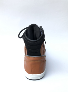 Chaussures de mode en cuir marron et noir, baskets unisexes, chaussures à lacets, chaussures décontractées - Product Image 5