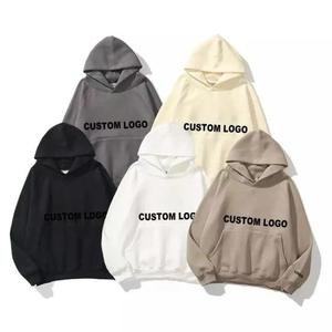 Sudadera con Capucha y Logotipo Personalizado para Hombre, 100% Algodón Tejido, Estilo Casual para Otoño, Estampado Frontal, Corte Regular, Color Sólido - Product Image 1