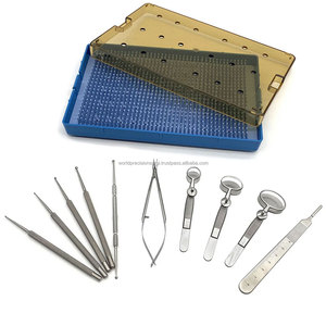 Juego de Curetas para Calázion de Primera Calidad, Kit de Instrumentos de Cirugía Oftálmica, Curetas Quirúrgicas Oculares de Titanio y Acero Inoxidable Reutilizables, CE ENT - Product Image 2