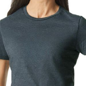 Camiseta Casual de Manga Corta para Mujer, Cuello Redondo, Algodón Suave, Básica, Cómoda, Transpirable, Ropa de Moda para Uso Diario - Product Image 3