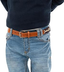 Sangles personnalisées en cuir pleine fleur de vache avec boucle en laiton doré, argenté ou chromé, écologiques, pour vêtements, largeur 1,5-3,5 pouces - Product Image 3