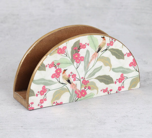 Portapañuelos Cuadrado de Madera con Diseño Impreso, Organizador Decorativo para Servilletas de Papel - Product Image 4