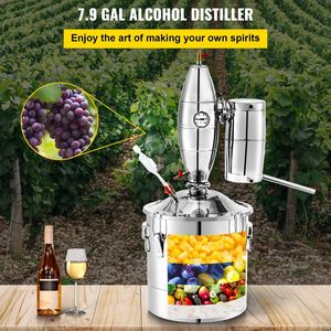 Kit de distillation domestique en acier inoxydable 30L pour la fabrication de spiritueux et de vin, chaudière à alcool - Product Image 2