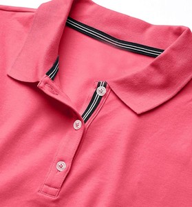 Chemise Oxford tricotée pour femme avec logo personnalisé, boutons, coupe ajustée, décontractée, infroissable, séchage rapide, respirante, polyester/coton, vente en gros - Product Image 3