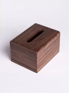 2025 nueva llegada caja de pañuelos de madera maciza hecha a mano soporte Simple restaurante servilleta almacenamiento por ZAM IMPEX para coche de oficina en casa - Product Image 3