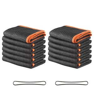 ผ้าห่มคลุมของย้ายบ้านขนาดใหญ่ 12 ผืน 72 x 40 นิ้ว ผ้าไม่ทออย่างหนา บุด้วยใยฝ้าย น้ำหนัก 32 ปอนด์/ดัน สำหรับคลุมเฟอร์นิเจอร์ - Product Image 1