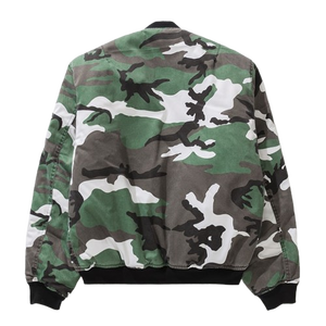 Chaqueta Bomber de Camuflaje Personalizada para Hombre, Cierre de Cremallera, Cuello Camisero, Chaqueta Reversible, Chaqueta de Invierno con Estampado Personalizado - Product Image 2