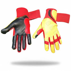 Guantes de Bateo de Cuero Profesionales SAAR INDUSTRIES, Cómodos, de Dedo Completo, Antideslizantes, Personalizados para Ambas Manos, para Béisbol, Venta al Por Mayor - Product Image 1