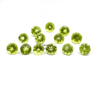 Piedras Preciosas Sueltas de Peridoto Natural de 8MM, Corte Brillante Facetado, Piedras Calibradas para la Fabricación de Joyas y Colgantes, Suministro al por Mayor - Product Image 2