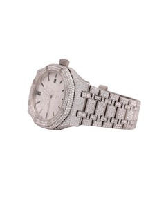 Stainless Steel VVS Moissanite Watch Mechanical Diamond Watch Men Hip Hop Mossinate Watches Buss Down 100% Pass Diamond Tester - Product Image 4