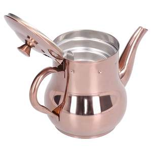 Théière en acier inoxydable OEM en gros, 500 ml, avec bec verseur col de cygne incurvé, bouilloire à thé et café, pot de préparation résistant à la rouille - Product Image 2