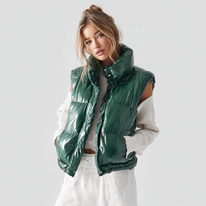 Chaleco de Plumón 100% Algodón para Mujer, Invierno 2026, Chaleco Sin Mangas, Abrigo Acolchado Sin Mangas para Mujer - Product Image 1