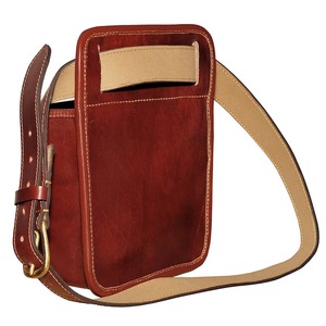 Sac à cartouches en cuir véritable brun, 50 cartouches, MOLLE 10x 8x, sac de chasse et de tir durable à porter à l'épaule - Product Image 3