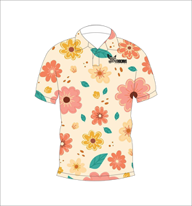 เสื้อโปโลพิมพ์ลายดอกไม้เขตร้อนสำหรับผู้ชาย แขนสั้น สวมใส่สบาย เหมาะสำหรับฤดูร้อน เล่นกอล์ฟ น้ำหนักเบา มีปก แฟชั่น - Product Image 3