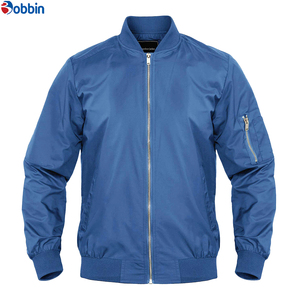 Man Winter Bomber <b>Wind</b> <b>Breaker</b> Jacket With Zip Pockets Work Wear Waterproof Thick Coats Stand Collar Style Slim Fit Polyester - Product Image 5