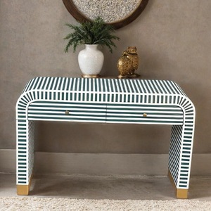 ILAHI's Bone Inlay <b>Drawer</b> Modern Design Agate Detailing <b>Storage</b> Portable Home Furniture - Product Image 1