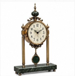 Horloge de bureau mécanique moderne de luxe, unique, pour collectionneurs, amoureux de la décoration intérieure, cadeau idéal pour anniversaire et nouvelle maison, sonnerie horaire - Product Image 3