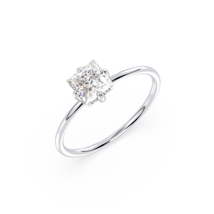 Bague Halo en or massif 14 carats personnalisée REYES avec diamant de laboratoire HPHT CVD, élégante, cadeau de mariage, bijou pour femme, idéal pour les occasions spéciales. - Product Image 1