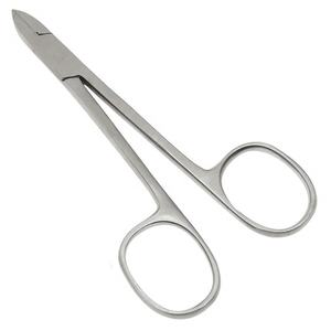 Tijeras de longitud completa para el cuidado de las uñas de manicura de corte extra fino, pinzas para cutículas de acero niquelado con forma de tijera para dedos - Product Image 5