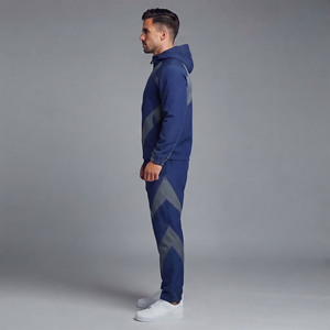 Conjunto deportivo de nailon 100% OEM para hombre, talla grande, con logo impreso personalizado, de dos tonos, ligero, de alta calidad, transpirable, estilo urbano. - Product Image 6
