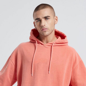 Custom <b>Men's</b> Oversized Vintage Heavyweight Cotton Washed <b>Pullover</b> Hoodie with Embroidered Logo Winter XS Size Print Pattern - Product Image 5