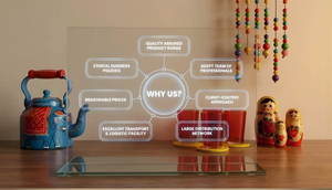 Jardinière en bois naturel faite à la main pour fleurs artificielles - Product Image 4