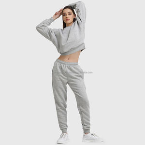 Nardon Apparel Survêtement de sport décontracté pour femme Logo personnalisé Pakistan Nouvel ensemble pull et pantalon à fermeture éclair Ensemble 2 pièces - Product Image 4