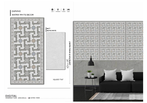 Azulejos de Porcelana Comerciales Premium de 600x1200mm, Acabado Brillante, 8mm de Grosor, Absorción de Agua <0.5%, Diseño Moderno para Interiores - Product Image 1