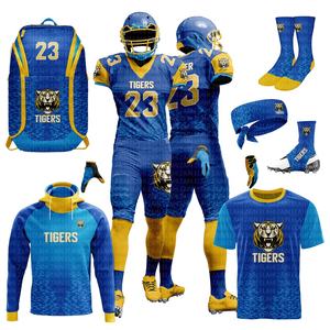 Precio barato Uniforme de fútbol americano personalizado Paquete de oferta Estilo profesional Entrenamiento deportivo para jóvenes y adultos Ropa de fútbol americano - Product Image 1