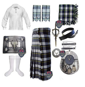 Conjunto Premium de 11 Piezas para Hombre, Traje Formal de Kilt Escocés de Lana Acrílica Ligera y Duradera, Conjunto Completo para Boda Escocesa - Product Image 6