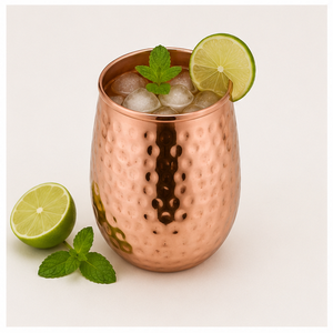 Great Quality <b>Copper</b> Hammered Tumbler Set for Water Handcrafted Solid <b>Copper</b> <b>Cup</b> Set for Wellness & Yoga In Low Price - Product Image 5