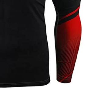 เสื้อรัดกล้ามเนื้อ MMA แขนยาว ระบายอากาศ ป้องกันรังสียูวี พิมพ์โลโก้ตามสั่ง ขายส่ง สำหรับกีฬาและกิจกรรมกลางแจ้ง ยี่ห้อ Fortleo - Product Image 5