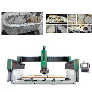 <span class=keywords><strong>Scie</strong></span> <span class=keywords><strong>à</strong></span> pont pour marbre et granit 5 axes, machine de sculpture et de polissage de pierre 3D - Product Image 1