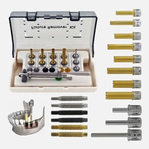 Kit de retrait d'implants dentaires Jamso Industries compatible avec le système de retrait d'implants FR, instruments chirurgicaux en acier inoxydable - Product Image 5