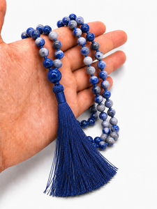 Mayrabygungun Natural Ball Shape Religious Prayer Beaded Necklace Hand-made 8.5mm Plating Unisex Gift - Product Image 2