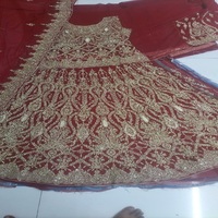 Vente chaude Nuptiale Net Frock Ensembles Festivals De Mariage Super En Gros Lehenga Choli Costumes ADDA KORA DABKA Travail ADDA KORA DABKA