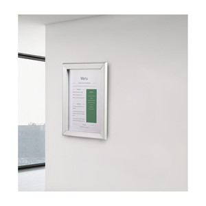 Porta Menu in Alluminio da Parete, Cornice Espositiva per Ristoranti e Caffè - Product Image 1