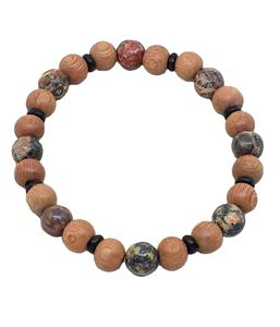 ชุดต่างหูกำไลข้อมือลูกปัดแก้วสีสันสดใสสวยงาม - Product Image 2