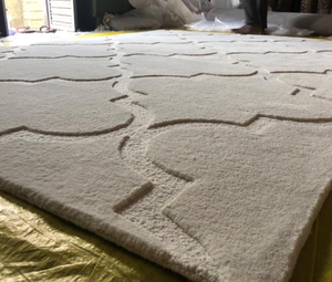 KNOT <b>RUG</b> hand tufted wool high quality hand made eco friendly non slip <b>grey</b> <b>rug</b> for <b>Living</b> <b>room</b> kids hotels office - Product Image 3