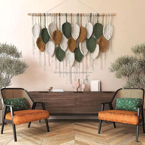 Tapices de Macramé Naturales, Hermoso Diseño de Macramé Tejido para Decoración del Hogar, Proveedor al por Mayor, Ecológico y Ligero - Product Image 6