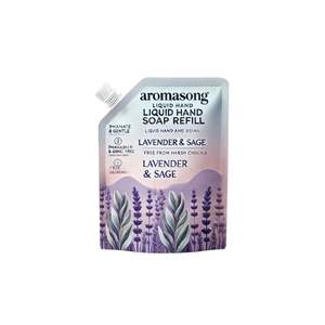 Savon liquide pour les mains en recharge de 32 oz, marque privée, au sel minéral, parfum lavande et sauge, biologique, doux, blanchissant, anti-acné - Product Image 1
