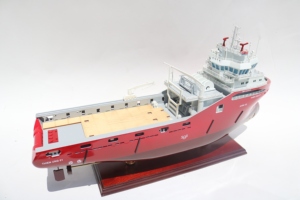 Maqueta de Barco Comercial de Madera Hecha a Mano - Réplica a Escala de Buque Remolcador de Carga, Decoración de Escritorio, Thien Ung 01 - Product Image 5