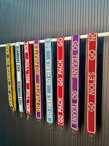 Custom Embroidery Work Beaded Purse <b>Straps</b> Crossbody <b>Bag</b> Handle <b>Replacement</b> Shoulder Belts Wide Webbing Game Day Sport Accessory - Product Image 4