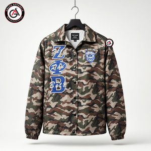 Ropa Griega Zeta Phi Beta Sorority para Mujer, Ecológica, Tallas Grandes, Transpirable, de Secado Rápido, Bordado 3D, Cierre de Botones a Toda la Longitud - Product Image 1