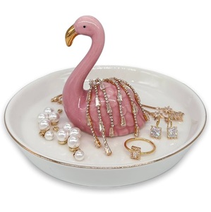 Pink Flamingo Jewelry Stand Metal Sculpture for Eardrop <b>Bracelet</b> Display and Necklace Display Use At Wholesale Cheap Price - Product Image 4