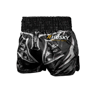 Pantalones Cortos de Punto Satinado de Color Azul Marino para Hombre, Cintura Media, Elásticos, de Secado Rápido, Casuales, 100% Poliéster, HUSKY SPORTSWEAR HSW-20008 - Product Image 1