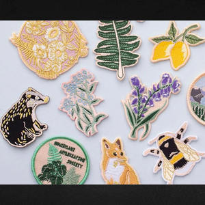 Custom Irregular Nonwoven Felt 3D Embroidery <b>Patch</b> with Rhinestones <b>Sew</b>-<b>On</b> Style Eco-Friendly Fabric Badge for Hats Clothing - Product Image 4