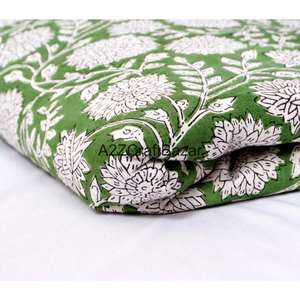 งานฝีมือรักษ์โลก ระบายอากาศได้ดี ผ้าฝ้ายแท้ 100% สำหรับผู้หญิงและเด็กผู้หญิง ลายพิมพ์บล็อกด้วยมือแบบอินเดีย ดีไซน์สวยงาม โดดเด่น ไม่ซ้ำใคร แฟชั่น - Product Image 2