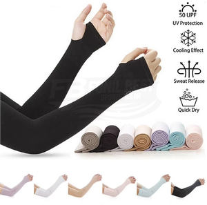 Mangas Protectoras Solares Transpirables de Spandex/Nylon Personalizadas con Protección UV y Efecto Refrigerante para Deportes al Aire Libre Unisex - Product Image 4