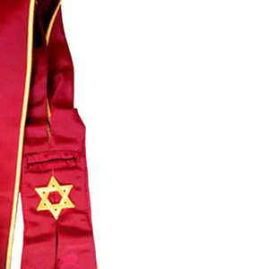 Insignia Masónica Personalizada de Alta Calidad con Diseño de Estrella 3D en Moiré Rojo, Último Diseño, Logotipo Personalizado, para Caballeros Masónicos - Product Image 5